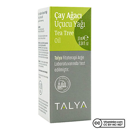 Çay Ağacı Uçucu Yağı (Tea Tree Essential Oil), %100 Saf ve Doğal, 10 ml