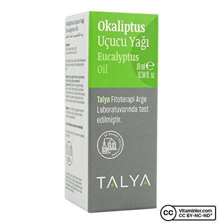 Okaliptus Uçucu Yağı (Eucalyptus Essential Oil), %100 Saf ve Doğal, 10 ml