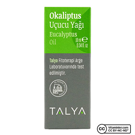 Okaliptus Uçucu Yağı (Eucalyptus Essential Oil), %100 Saf ve Doğal, 10 ml