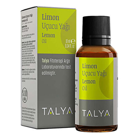 Limon Uçucu Yağı, %100 Saf Ve Doğal, Bitkisel Uçucu Yağ, 10 ml