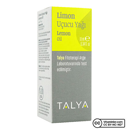 Limon Uçucu Yağı, %100 Saf Ve Doğal, Bitkisel Uçucu Yağ, 10 ml