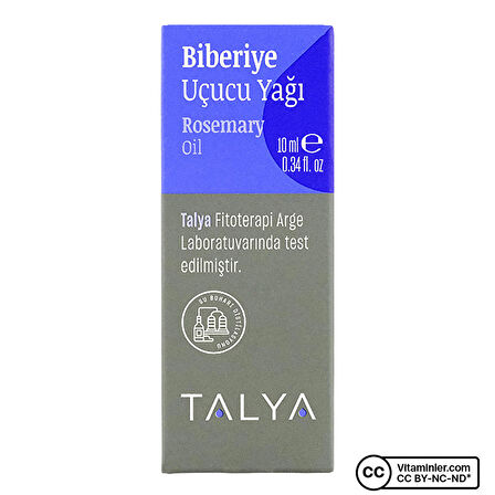 Biberiye Uçucu Yağı, %100 Saf Ve Doğal, Bitkisel Uçucu Yağ, 10 ml