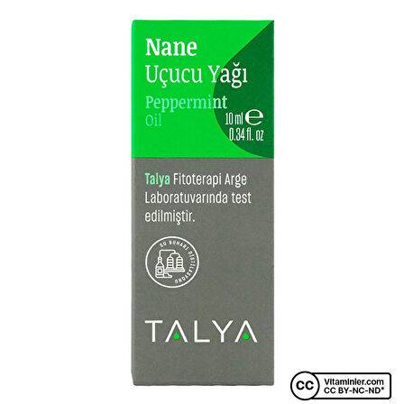 Nane Uçucu Yağı (Peppermint Essential Oil), %100 Saf ve Doğal, 10 ml