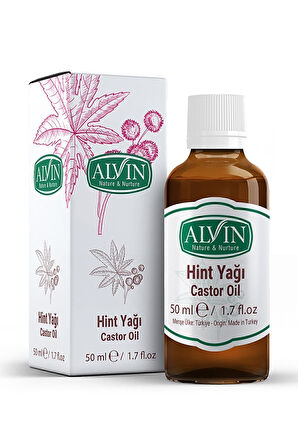 Hint Yağı (Castor Oil), Soğuk Sıkım, %100 Saf ve Doğal, 50 ml