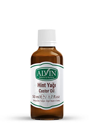 Hint Yağı (Castor Oil), Soğuk Sıkım, %100 Saf ve Doğal, 50 ml