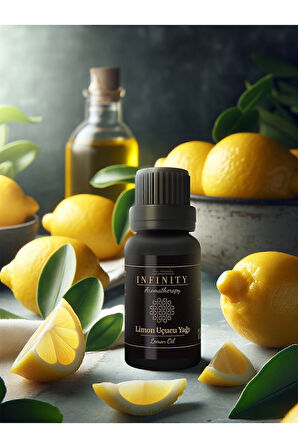 Limon Uçucu Yağı (Lemon Essential Oil), %100 Saf Ve Doğal, Bitkisel Uçucu Yağ, 10 ml