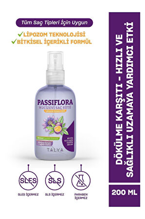 Passiflora Mucizevi Saç Sütü, Bitkisel Içerikli Formül, Lipozom Teknolojisi, Dökülme Karşıtı, 200 ml