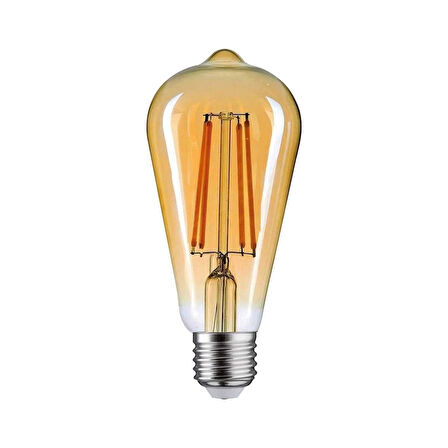 Orbus STA64 LED Filament Ampul 4.8W 540 Lümen E27 Duy Sarı Işık 