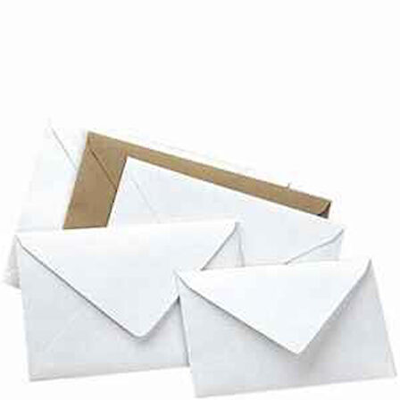 ASİL 12X18 DAVETİYE ZARFI 1.HAMUR 90gr 50 Lİ