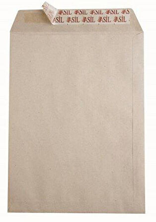 ASİL 17X25 TORBA ZARF KRAFT 90GR SLİKON 100'LÜ