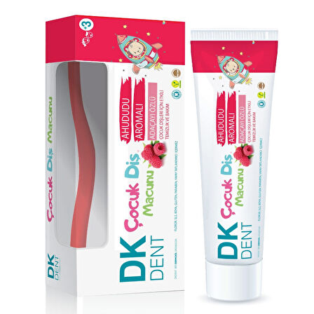 ÇOCUK DİŞ MACUNU FIRÇA HEDİYELİ DK DENT RASBERRY FLAVORED SAGE EXTRACT 50 ML 86979116000457