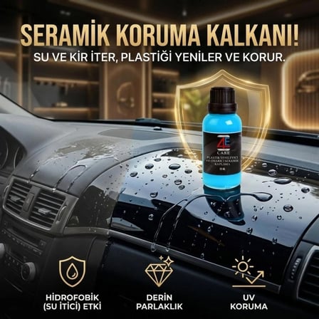 Plastik Yenileyici Ve Onarıcı Seramik Kaplama (Seramik Takozu ve Mikrofiber Bez Hediyeli)