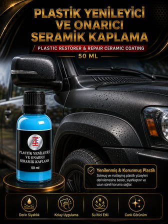 Plastik Yenileyici Ve Onarıcı Seramik Kaplama (Seramik Takozu ve Mikrofiber Bez Hediyeli)