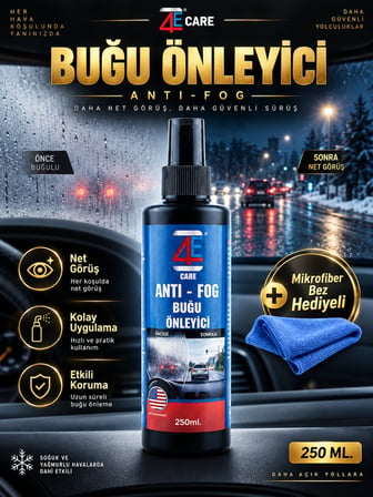 Buğu Önleyici 250 ml (Uzun Süre Etkili)