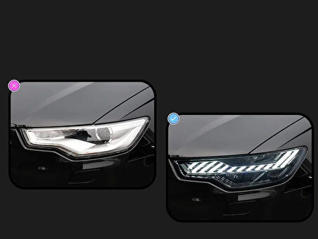 Audi a6 c7 ön far lambası rs6 model full led 2011 / 2016