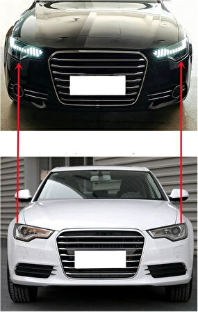 Audi a6 c7 ön far lambası rs6 model full led 2011 / 2016