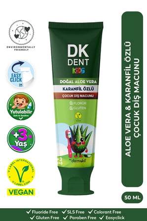 DKDENT Karanfil Özlü Çocuk Diş Macunu 50 ml 