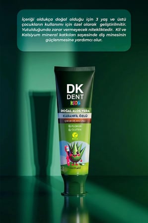 DKDENT Karanfil Özlü Çocuk Diş Macunu 50 ml 