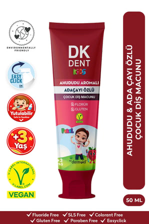 DKDENT Ahududu Aromalı Beyazlatma Vegan Diş Macunu 50 ml 