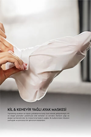 DERMOKİL  KİL & KENEVİR YAĞLI AYAK MASKESİ 35 ML