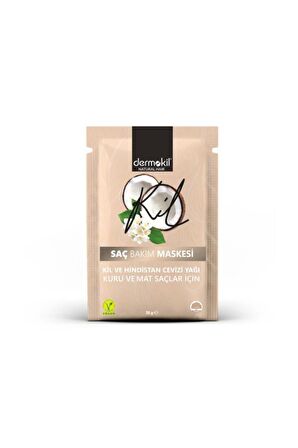 Dermokil Saç Bakım Maskesi 36g(Kil&Hindistan Cevizi Yağı)