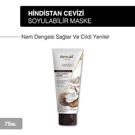 DERMOKİL Hindistan Cevizi Soyulabilir Yüz Maskesi 75 ml