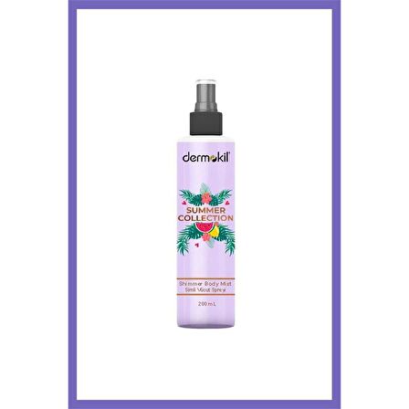 Dermokil Body Mist Summer Işıltılı Vücut Simi Bayan 200 Ml