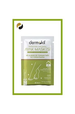 Dermokil Kil Ve Kenevir Yağlı Peeling Etkili Ayak Maskesi 35 Ml 2 ' Li Set