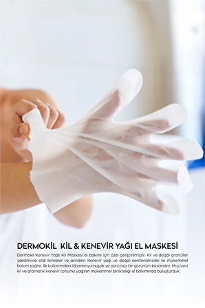 Dermokil Kil ve Kenevir Yağlı Peeling Etkili El Maskesi 35 ml 2 ' Li Set