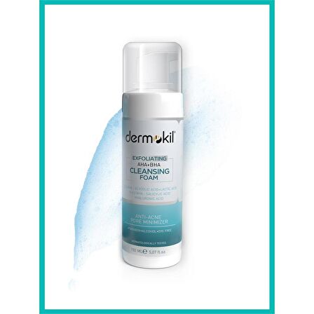 Dermokil Exfoliating Aha+bha+ Niacinamide Yüz Temizleme Köpüğü 150 Ml