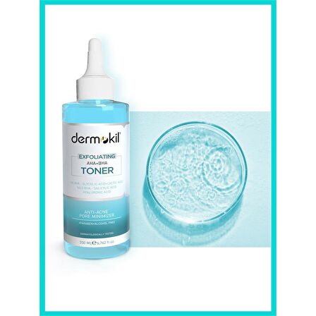 DERMOKİL Exfoliating Aha+Bha Niacinamide Tonik 200 ml