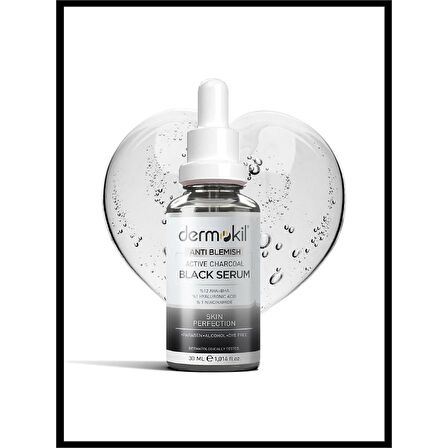 DERMOKİL Antı Blemısh Active Charcoal Black Serum 30 ml