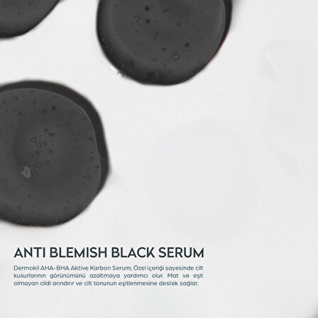 DERMOKİL Antı Blemısh Active Charcoal Black Serum 30 ml