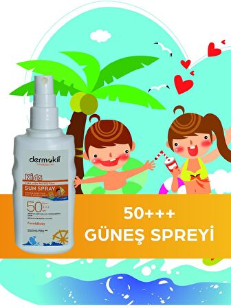 50+++SPF Yüksek Koruyucu Çocuk Güneş Spreyi 200 ml