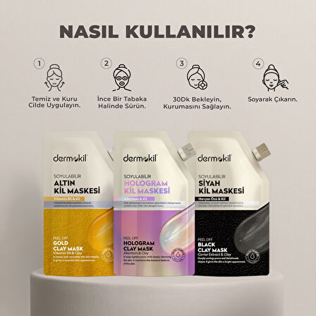 Dermokil Hologram Soyulabilir Doypack Maske 30 ml