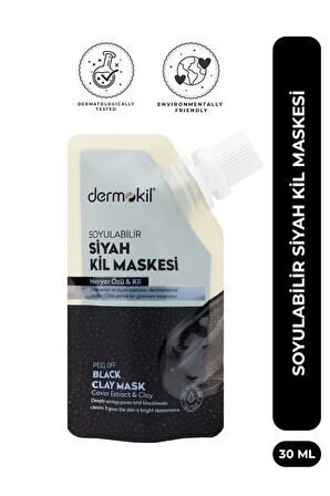 Dermokil Siyah Havyar Özlü Soyulabilir Doypack Maske 30 ml