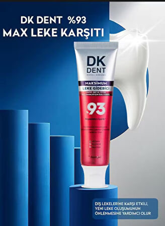 Dkdent %93 Beyazlatıcı Maksimum Leke Giderici Diş Macunu 75 ml