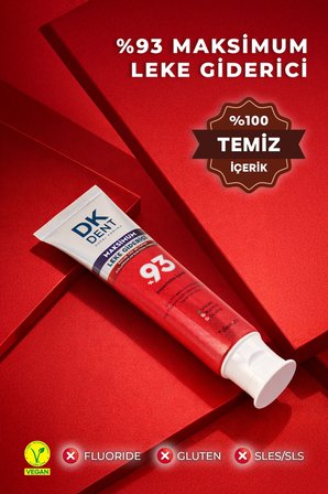 DKDENT  %93 Maksimum Leke Giderici Diş Macunu 75 ml