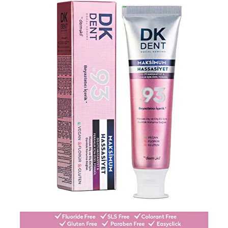 Dkdent %93 Beyazlatıcı Maksimum Hassasiyet Diş Macunu 75 ml