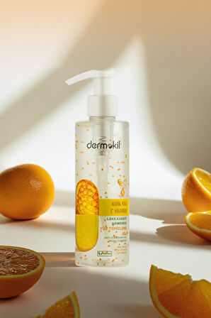 Dermokil Kojik Asit C Vitamini Leke Karşıtı Arındırıcı Yüz Temizleme Jeli 200 ml