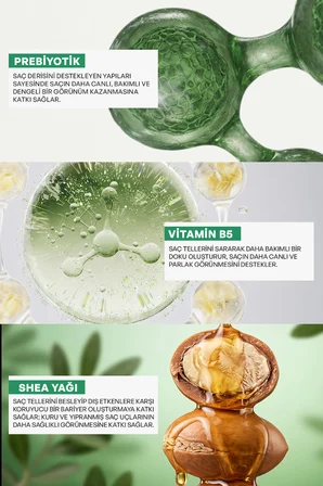 Dermokil Kepeğe Karşı (Prebiotic-Vit B5) Saç Bakım Maskesi 250 ml