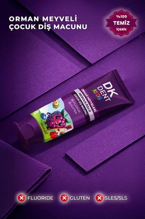 DKDENT Orman Meyveli Florürsüz Çocuk Diş Macunu 50 ml x 2 Adet