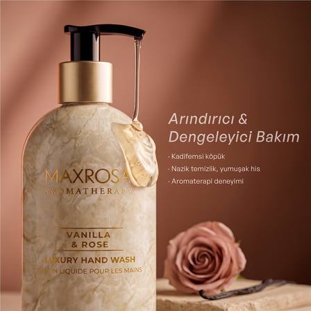 Maxrosa Aromatherapy Vanilla & Rose Sıvı Sabun 500 ml