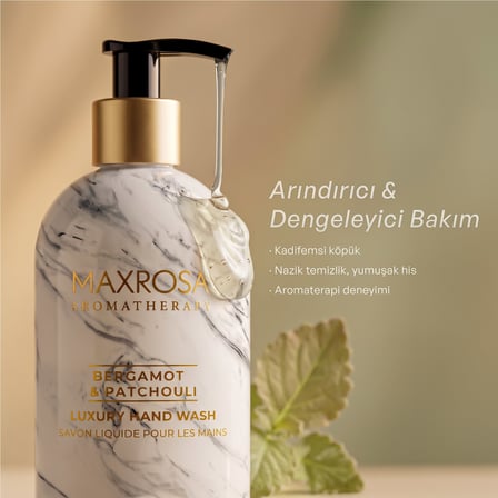 Maxrosa Aromatherapy Bergamot & Patchouli Sıvı Sabun 500 ml