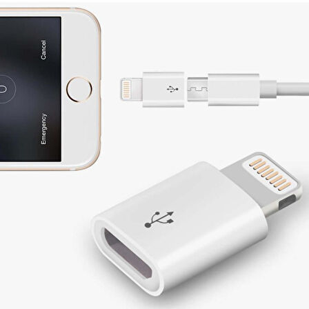 Petinka Micro Usb Dönüştürücü Adaptör Apple iPhone / iPad  OTG Aparat