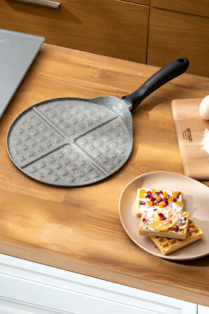 Emsan Rosa Granit Waffle Tavası 26 cm