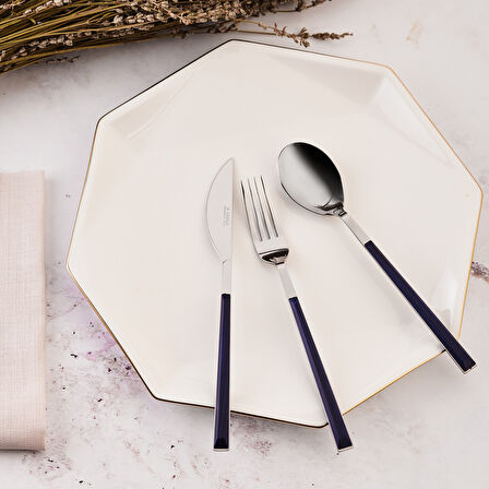 Karaca Salzburg Tekli Indigo Yemek Kaşığı 20 Cm
