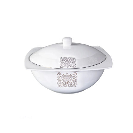 Karaca Fine Bone Lotus 43 Parça 8 Kişilik Yemek Takımı Kare