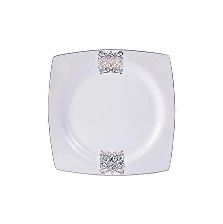 Karaca Fine Bone Lotus 43 Parça 8 Kişilik Yemek Takımı Kare