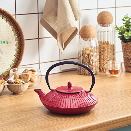 Karaca Japanese Red Teapot 800 Ml